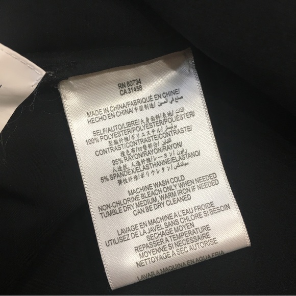 BCBGMaxAzria black blouse size Small - Picture 6 of 10